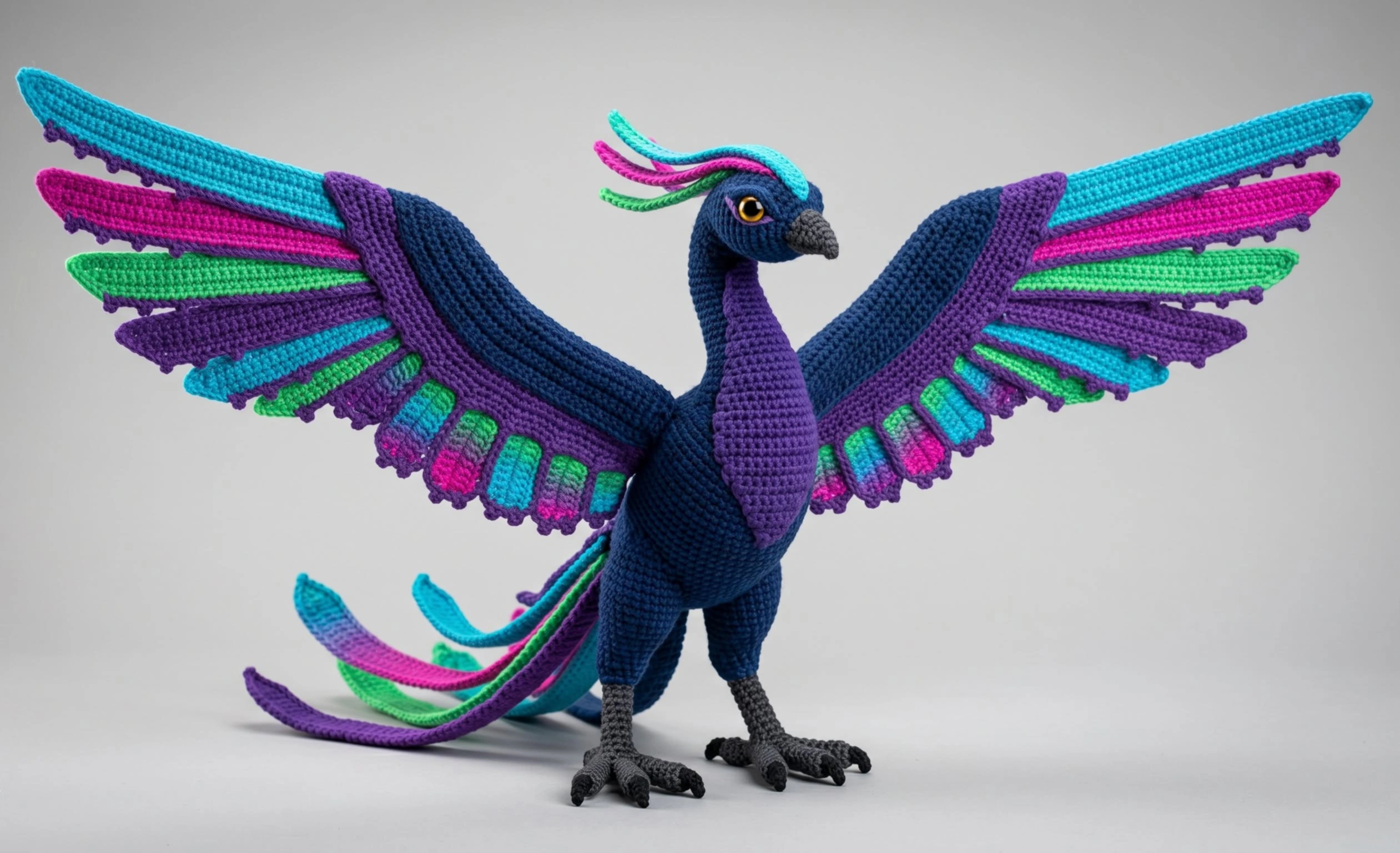 The Aurora Phoenix amigurumi pattern